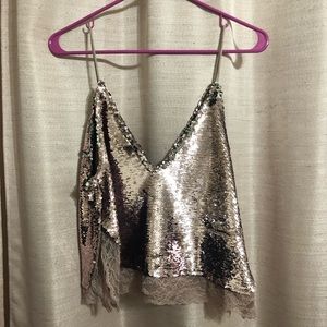 Intimately Free People - Pink Sequin Top
